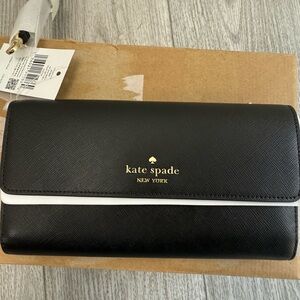 Kate Spade Gray and Black Clutch